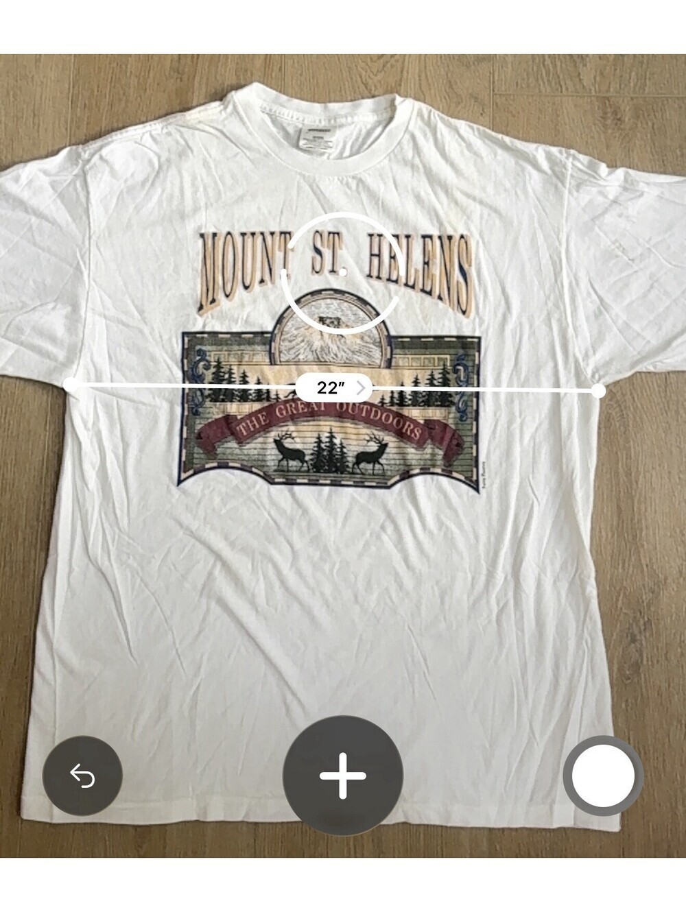 Vintage Mount St. Helens The Great Outdoors T-Shirt L/XL Nature USA FLAWS - Picture 10 of 10